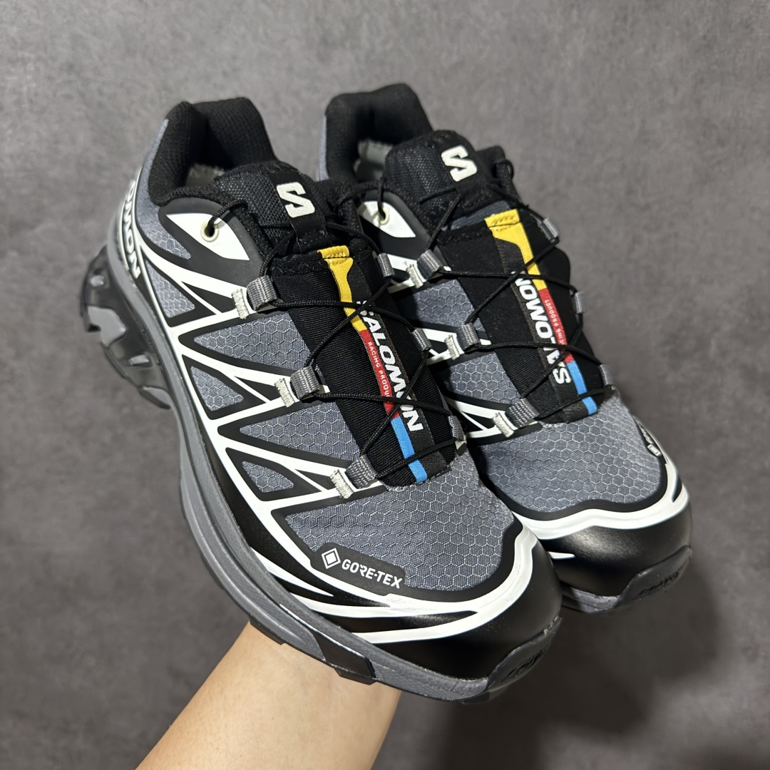 图片[8]-【福利C版】 Salomon XT-6 萨洛蒙 户外跑鞋 大厂出品 越野机能户外休闲跑鞋 采用耐磨牛巴革组合防护透气网布鞋面材质 牛角扣系带开合 欧索莱环保去臭环型组合鞋垫 外置3D Chassis鞋底结构组合Contagrip耐磨胶状材质 尺码：36-46-选品中心