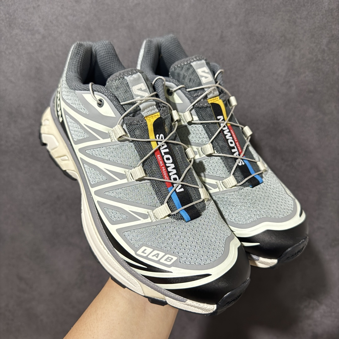 图片[6]-【福利C版】 Salomon XT-6 萨洛蒙 户外跑鞋 大厂出品 越野机能户外休闲跑鞋 采用耐磨牛巴革组合防护透气网布鞋面材质 牛角扣系带开合 欧索莱环保去臭环型组合鞋垫 外置3D Chassis鞋底结构组合Contagrip耐磨胶状材质 尺码：36-46-选品中心