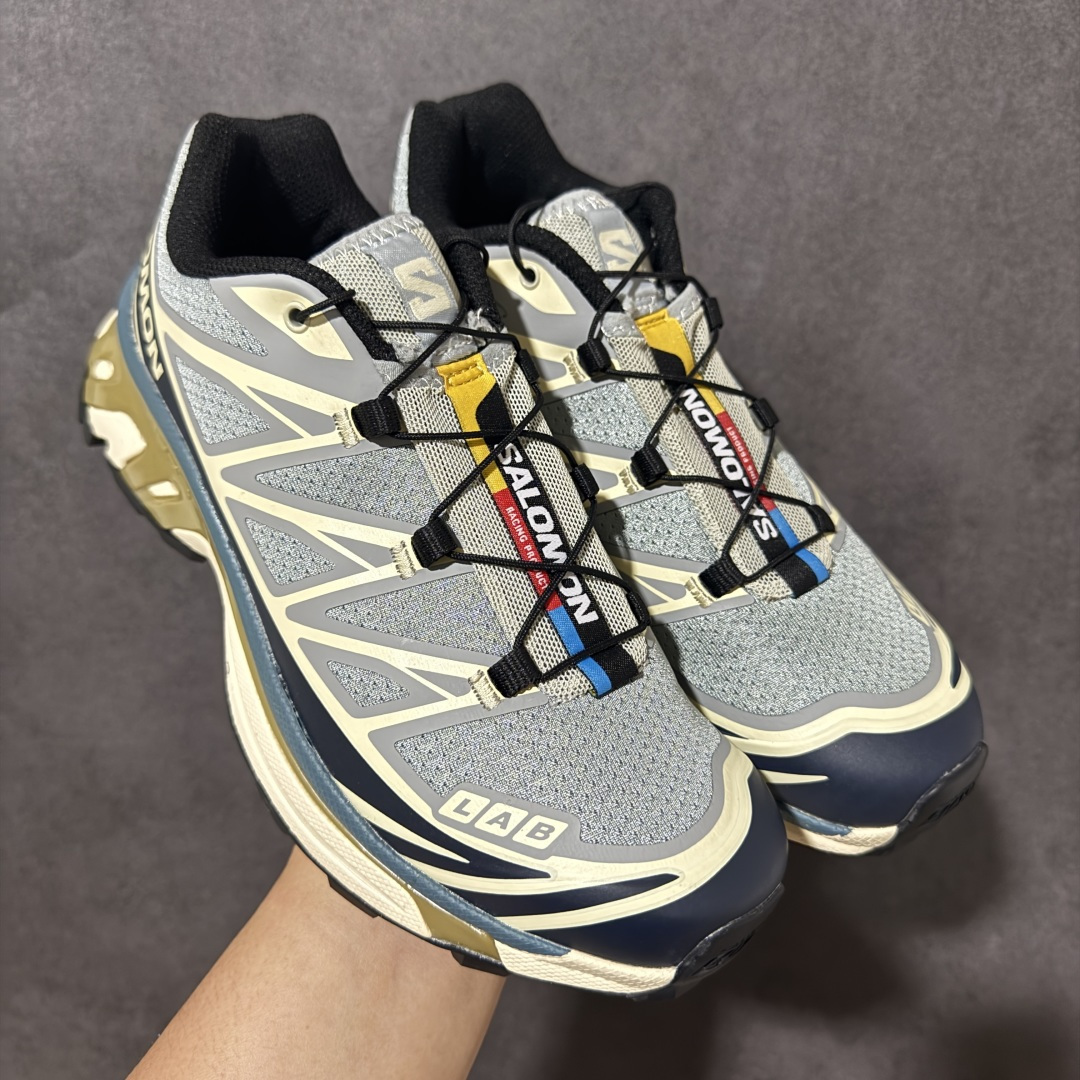 【福利C版】 Salomon XT-6 萨洛蒙 户外跑鞋 大厂出品 越野机能户外休闲跑鞋 采用耐磨牛巴革组合防护透气网布鞋面材质 牛角扣系带开合 欧索莱环保去臭环型组合鞋垫 外置3D Chassis鞋底结构组合Contagrip耐磨胶状材质 尺码:36-46-选品中心