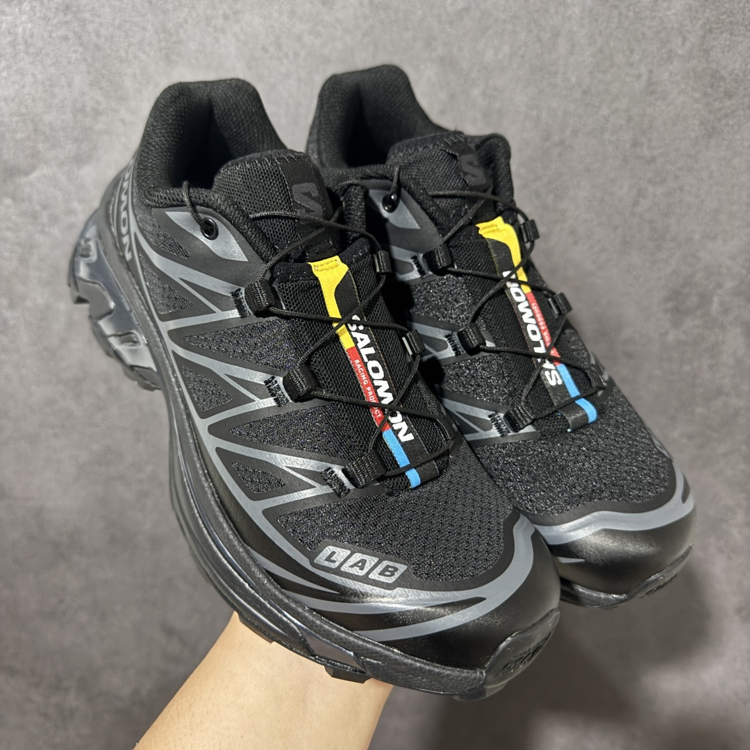 图片[4]-【福利C版】 Salomon XT-6 萨洛蒙 户外跑鞋 大厂出品 越野机能户外休闲跑鞋 采用耐磨牛巴革组合防护透气网布鞋面材质 牛角扣系带开合 欧索莱环保去臭环型组合鞋垫 外置3D Chassis鞋底结构组合Contagrip耐磨胶状材质 尺码：36-46-选品中心