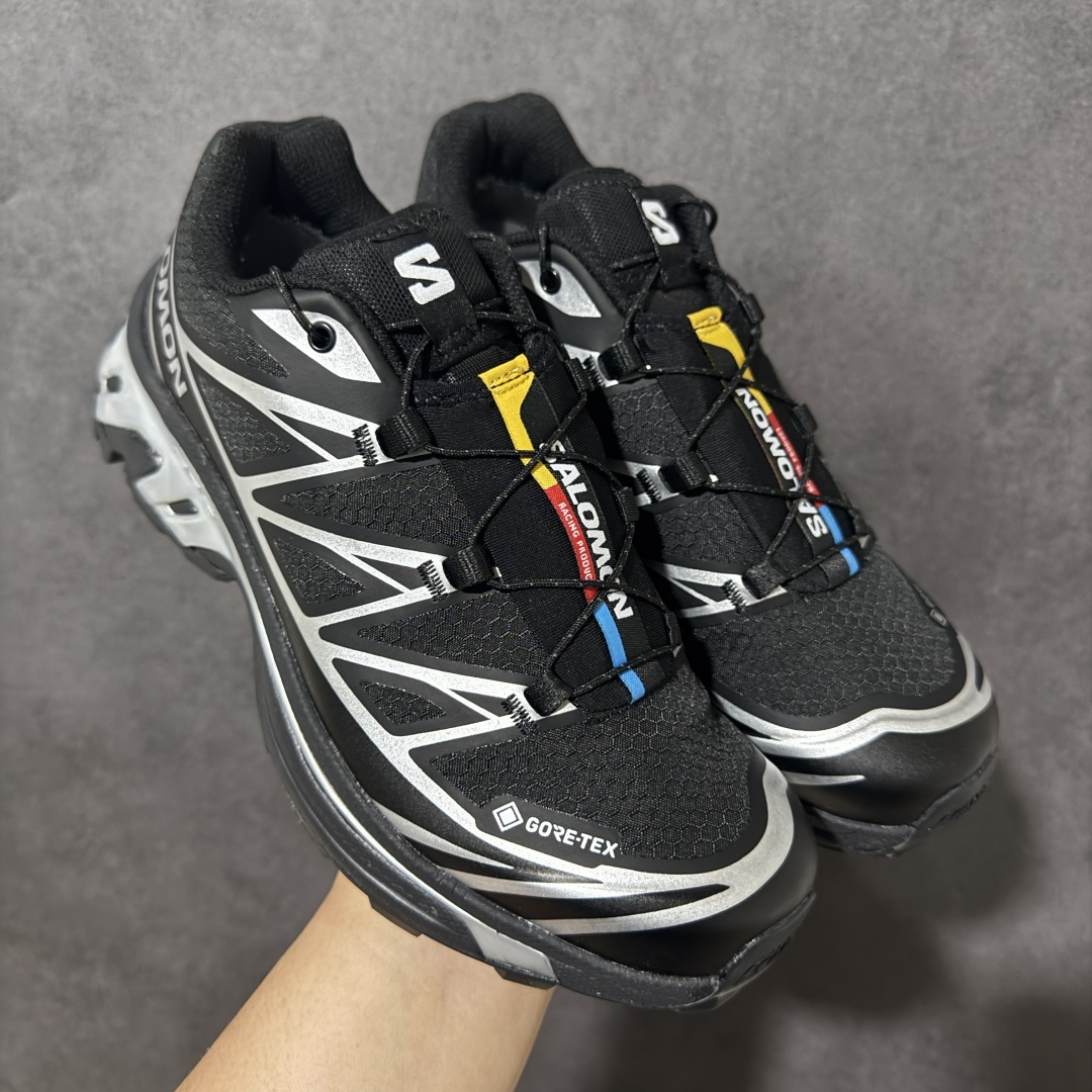 图片[2]-【福利C版】 Salomon XT-6 萨洛蒙 户外跑鞋 大厂出品 越野机能户外休闲跑鞋 采用耐磨牛巴革组合防护透气网布鞋面材质 牛角扣系带开合 欧索莱环保去臭环型组合鞋垫 外置3D Chassis鞋底结构组合Contagrip耐磨胶状材质 尺码：36-46-选品中心