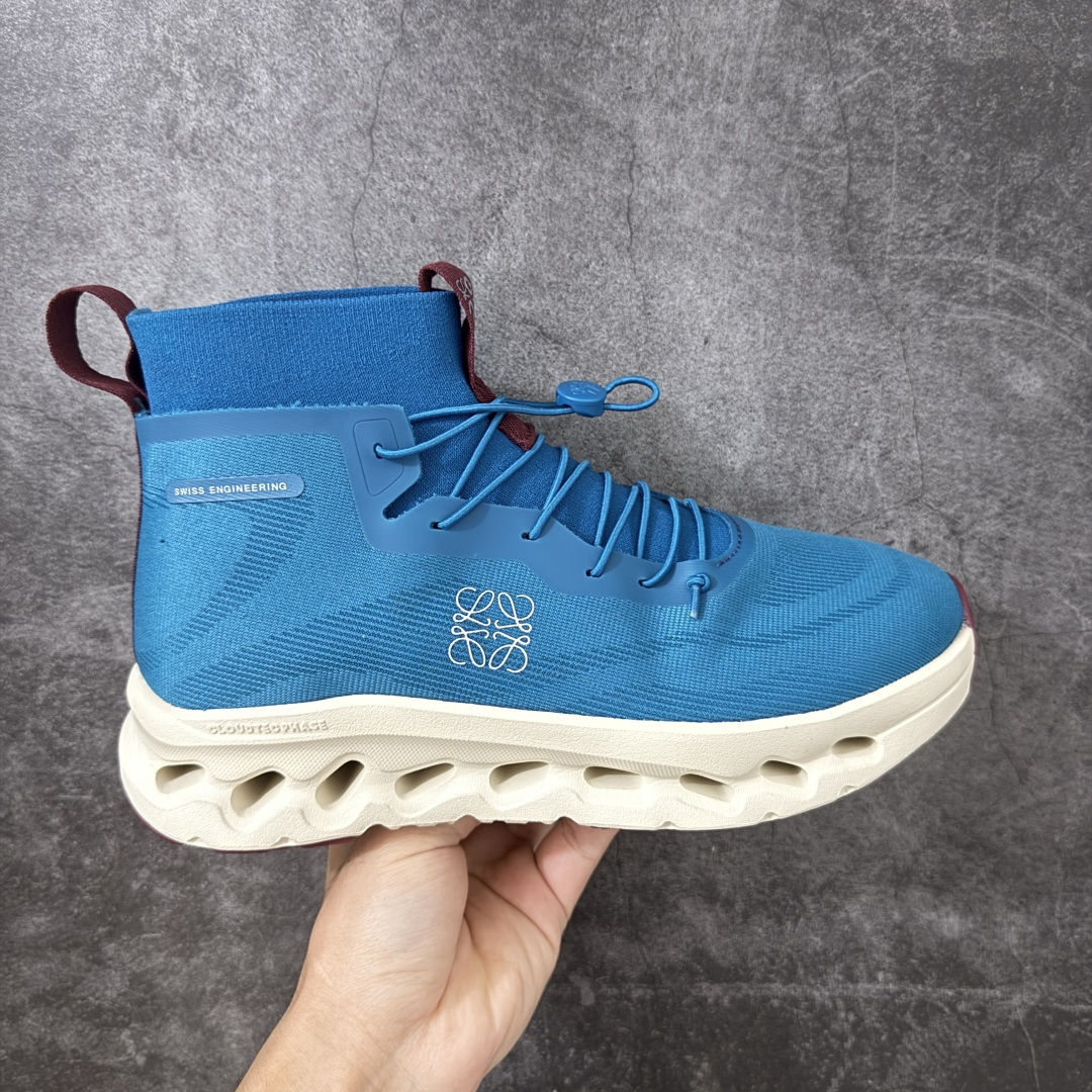 【YH纯原】On昂跑Cloudtilt Hi LOEWE 户外轻便高帮轻量旅游鞋 原数据开发纸版楦型采用人体工程超薄透气网织物鞋面材质搭载隐藏速度中板镂空CloudTec®科技泡棉缓震(4.cm厘米)加厚中底外置耐磨防滑橡胶底片!黑科技“跑”出圈的时尚运动新宠。 货号:3MG10835484 尺码:36-47-选品中心