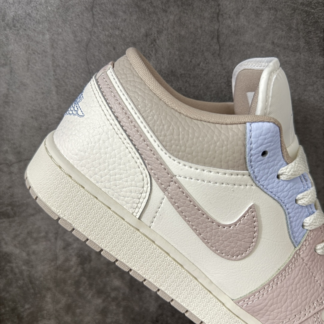 图片[7]-【DT纯原】Air Jordan Low AJ1 乔1马卡龙色 低帮文化休闲运动板鞋 IV3219-161  市面中低帮最具代表性版本没有之一 口碑大厂出品 品控大底版型不断改良更新 全套原纸板楦头开发 确保原汁原味 完美呈现版型 完美零毛边处理 原厂内置全掌气垫 价格定位良心 平台专用代工流水线出品 一眼公司既视感 拿到手的一瞬间就与众不同 碾压市面所有版本 全部原鞋开发 每一个配色都会采购原鞋确认细节 打破市面看图做货无好货之说 尺码：35.5-40-选品中心