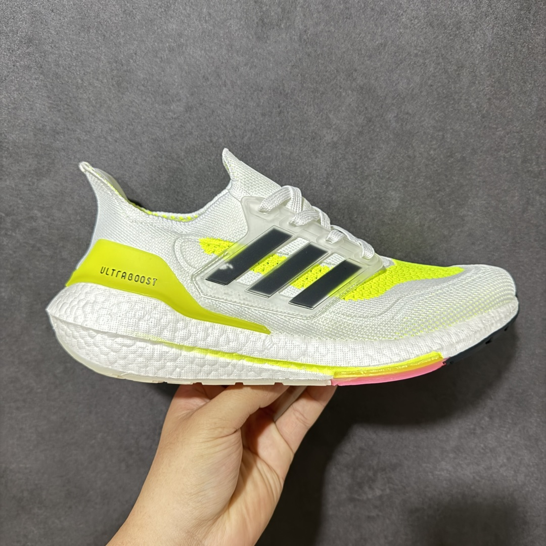 【公司级】阿迪达斯Adidas Ultraboost UB21全掌爆米花休闲运动跑鞋 采用网材搭配反光皮革鞋面 配上Stretchweb网格外底和Boost中底 货号:FY0377 尺码:36-45带半码-选品中心