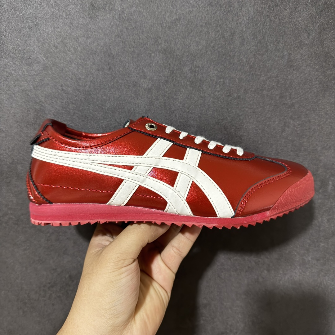 【公司级】渠道特供 Onitsuka Tiger鬼塚虎 MEXICO 66 SD 红色 货号:1183C468-701 尺码:35 36 36.5 37 38.5 39 40 40.5 41 42 42.5 43 44 44.5 45-选品中心