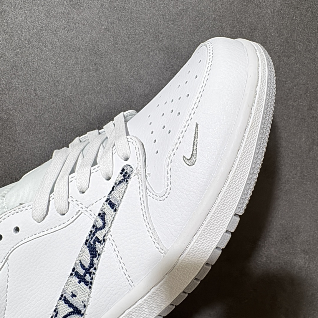图片[8]-【公司级】Nike Air Jordan 1 x Travis Scott AJ1倒勾 乔一倒钩 ‘DIY’定制迪奥 耐克 低帮文化篮球鞋 完美品质出货 细节如图所示 鞋面切割工整 冲孔整齐干净 中底拉帮线 整体清洁度非常好 货号：DM7866-723 尺码：36 36.5 37.5 38 38.5 39 40 40.5 41 42 42.5 43 44 45-选品中心