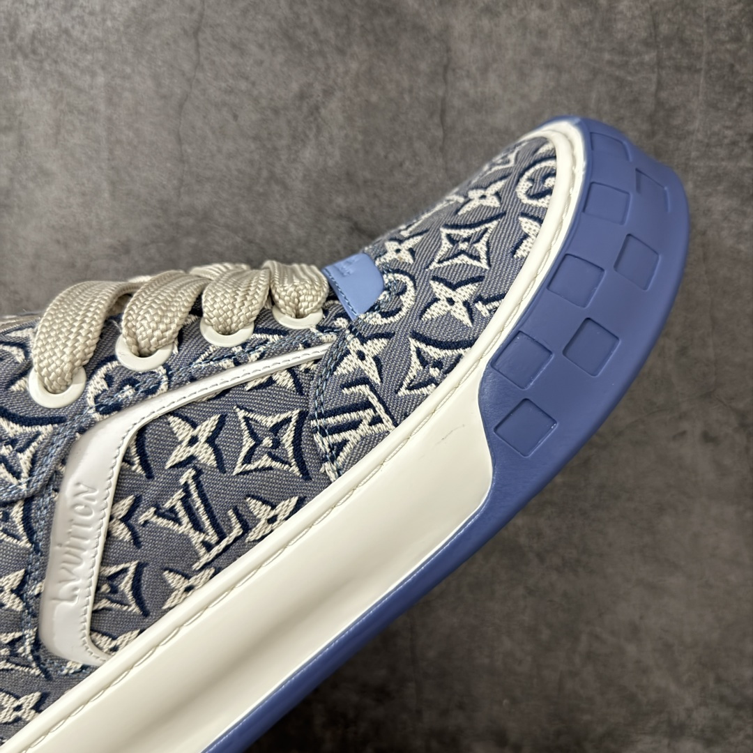 图片[6]-【HS顶级礼盒版】LV 路易威登LOUIS VUITTON Tilted Low Sneakers 倾斜系列低帮复古休闲运动文化百搭板鞋 2026早春款板鞋 饼干鞋 礼盒包装 私模开发大底 正确细节 原鞋原材料1：1打造 完美版型做工 欢迎对比市场任何品质的货品 广东原产 专业LV大厂出品 正确底 大底开发近半年 原楦型开发纸版 全鞋原材料打造 细节 针车 烫金 中底无可挑剔 包装说明书防尘布袋物件(附送官方快递加固牛皮纸外盒!!)# 尺码：39 40 41 42 43 44 45 46-选品中心