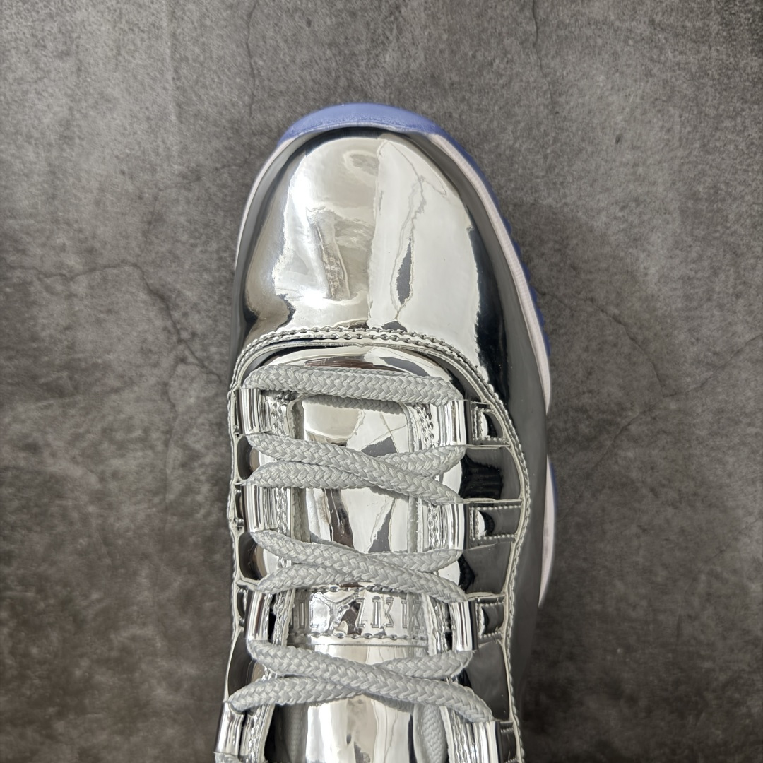 图片[5]-【外贸版】Air Jordan 11 Retro 电镀银色 货号：CT8012-730   原楦原档案数据开模打造 原厂中底拉帮钢印 原厂漆皮 防冻不开裂 头层皮料 原装鞋撑 水晶大底正确色度色泽 原楦原数据刺绣 原厂车缝走线及对位 毫厘不差 飞人logo采用原数据电脑刺绣 原装正品碳纤维真实碳板 增强抗扭 原内标 原盒标 正确官方原盒 原厂防氧化水晶外底 原厂配套厂全掌solo气垫 尺码：40 40.5 41 42 42.5 43 44 44.5 45 46 47.5 48.5-选品中心