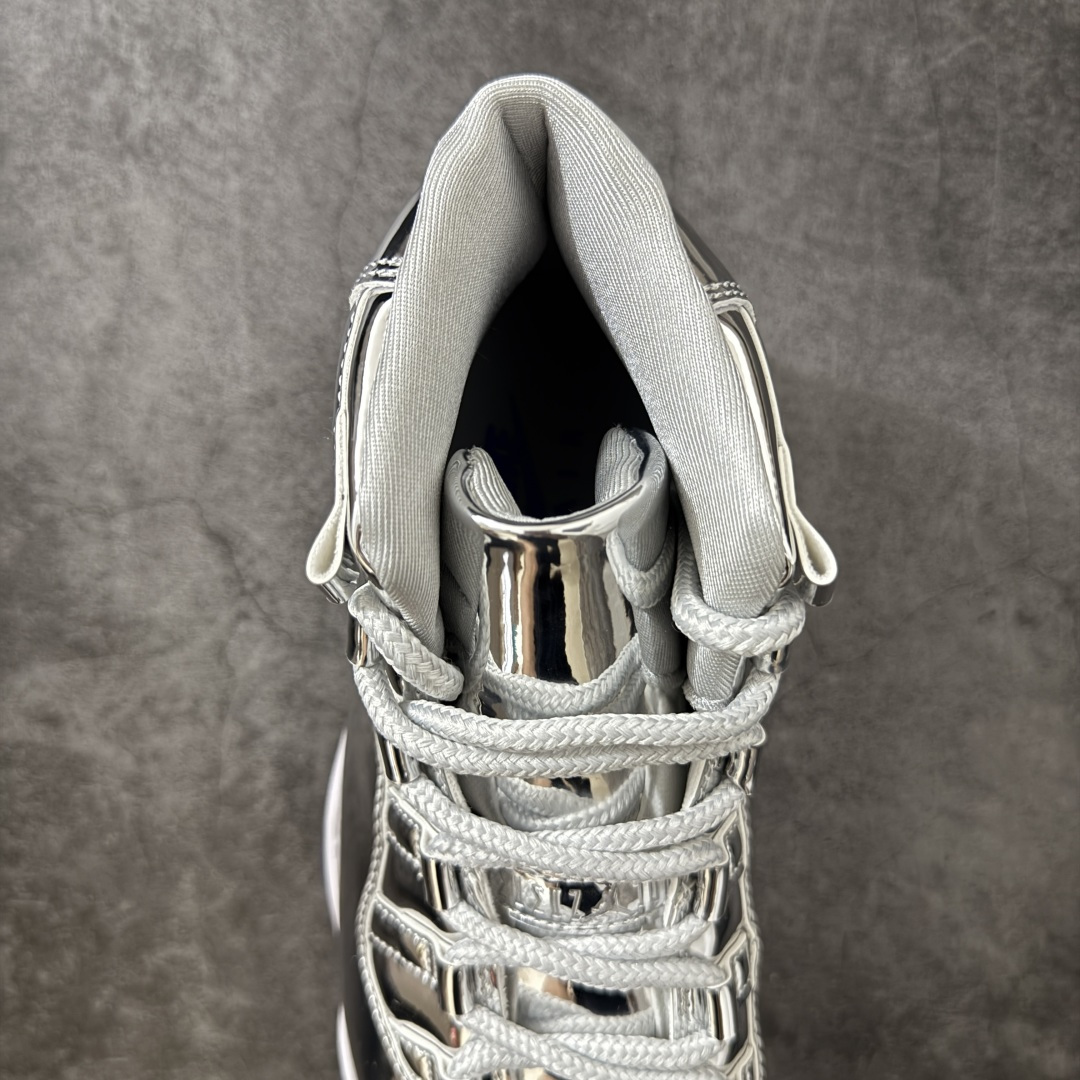 图片[8]-【外贸版】Air Jordan 11 Retro 电镀银色 货号：CT8012-730   原楦原档案数据开模打造 原厂中底拉帮钢印 原厂漆皮 防冻不开裂 头层皮料 原装鞋撑 水晶大底正确色度色泽 原楦原数据刺绣 原厂车缝走线及对位 毫厘不差 飞人logo采用原数据电脑刺绣 原装正品碳纤维真实碳板 增强抗扭 原内标 原盒标 正确官方原盒 原厂防氧化水晶外底 原厂配套厂全掌solo气垫 尺码：40 40.5 41 42 42.5 43 44 44.5 45 46 47.5 48.5-选品中心