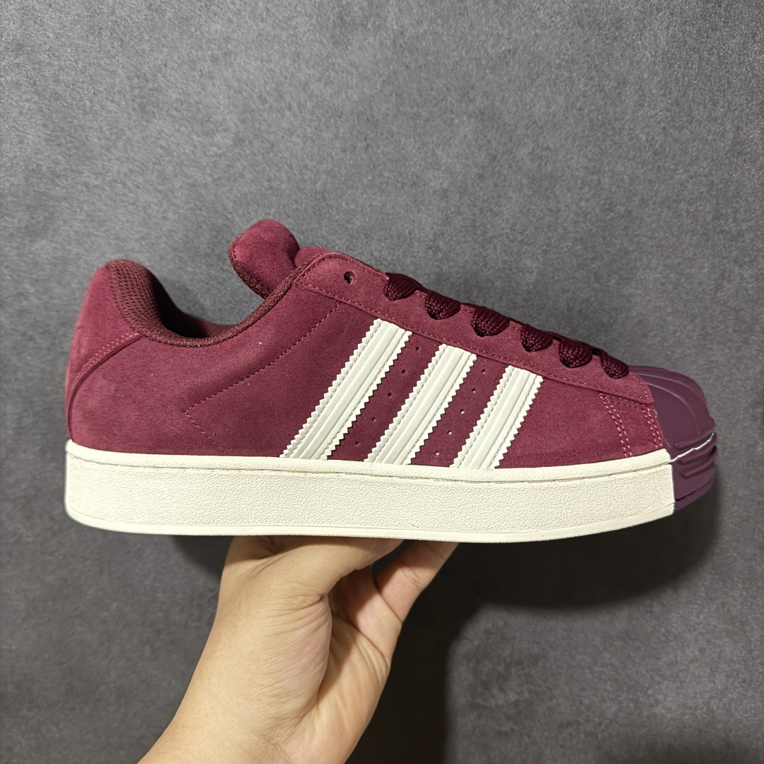 【公司级】Adidas Superstar 2 ST KI3563 贝壳头3.0低帮休闲面包鞋 暗红乳白KI3563 #胖版贝壳头 填充超饱满的面包鞋身 包裹感超棒 标志性贝壳头做了加宽设计 防撞耐造 尺码:35 36 36 36.5 37 38 38.5 39 40 40.5 41 42 42.5 43 44 44.5 45-选品中心