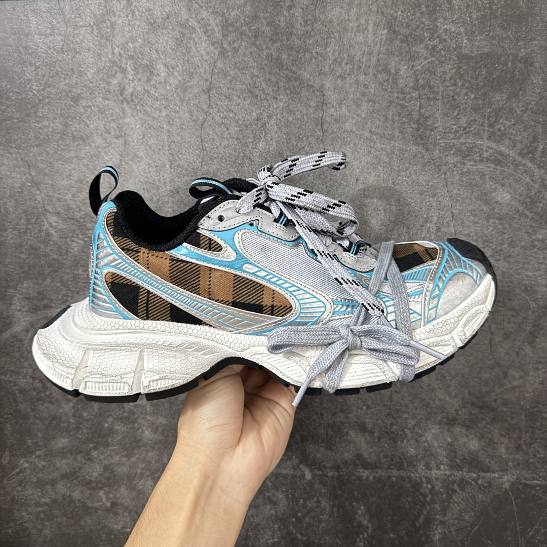 BALENCIAGA 3XL Sneakers巴黎世家十代网布系带低帮走秀复古老爹鞋全套原纸板楦头开发 