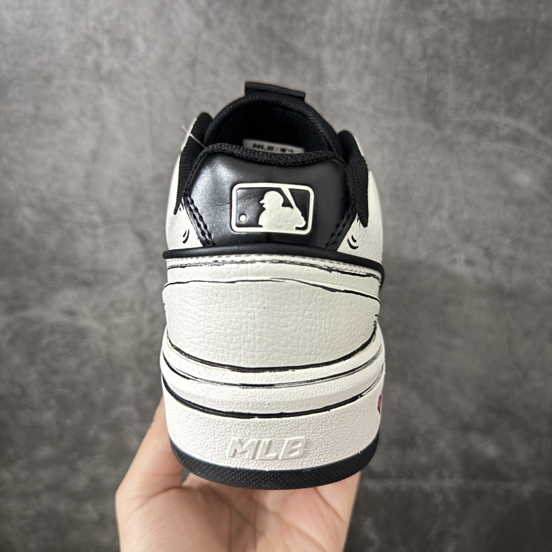 MLB Chunky Liner 手绘定制配色 学长鞋系列低帮老爹风轻量增高厚底百搭休闲运动慢跑鞋货号：