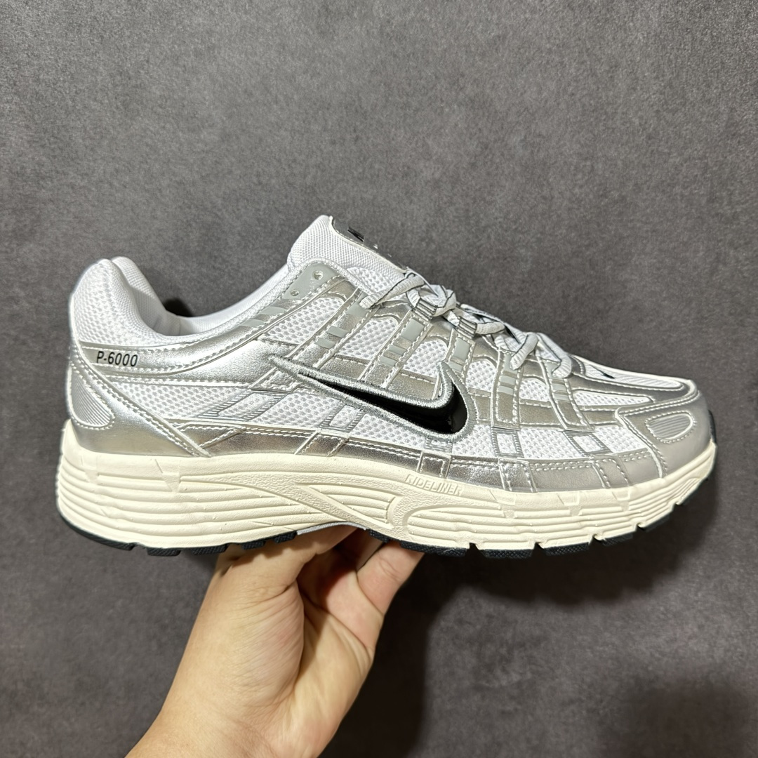 Nike P-6000 舒适柔软耐磨 低帮 休闲城市通勤跑步鞋 粉银独家私模 原鞋 真标 原盒打造货号：
