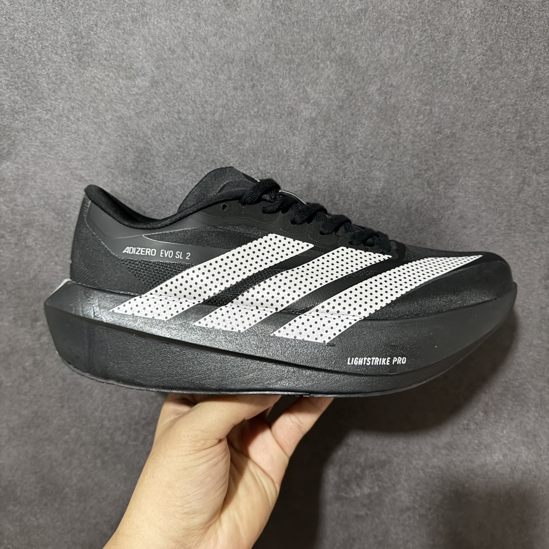 adidas Adizero Evo SL 2 运动舒适增高 低帮 马拉松训练竞速跑步鞋货号：SL260
