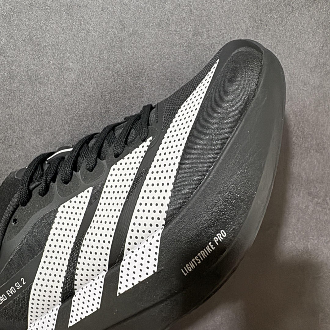 adidas Adizero Evo SL 2 运动舒适增高 低帮 马拉松训练竞速跑步鞋货号：SL260