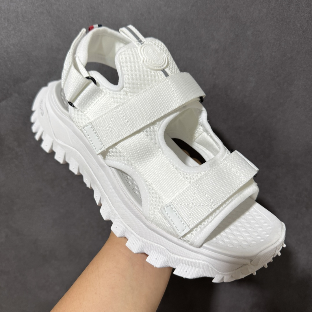 Moncler TrailgriPVela 盟可睐/蒙口露趾户外凉鞋 耐磨舒适防滑 织物材质沙滩鞋尺码：