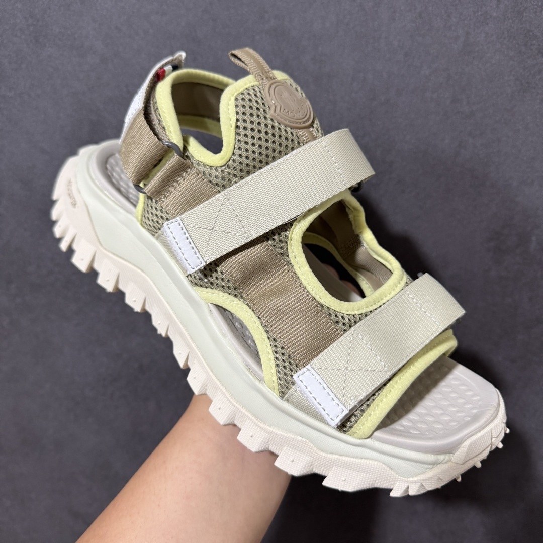 Moncler TrailgriPVela 盟可睐/蒙口露趾户外凉鞋 耐磨舒适防滑 织物材质沙滩鞋尺码：