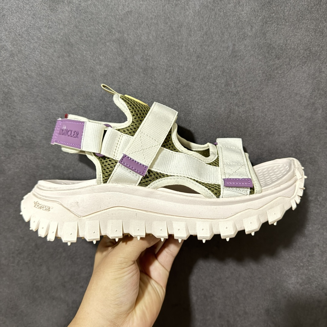 Moncler TrailgriPVela 盟可睐/蒙口露趾户外凉鞋 耐磨舒适防滑 织物材质沙滩鞋尺码：