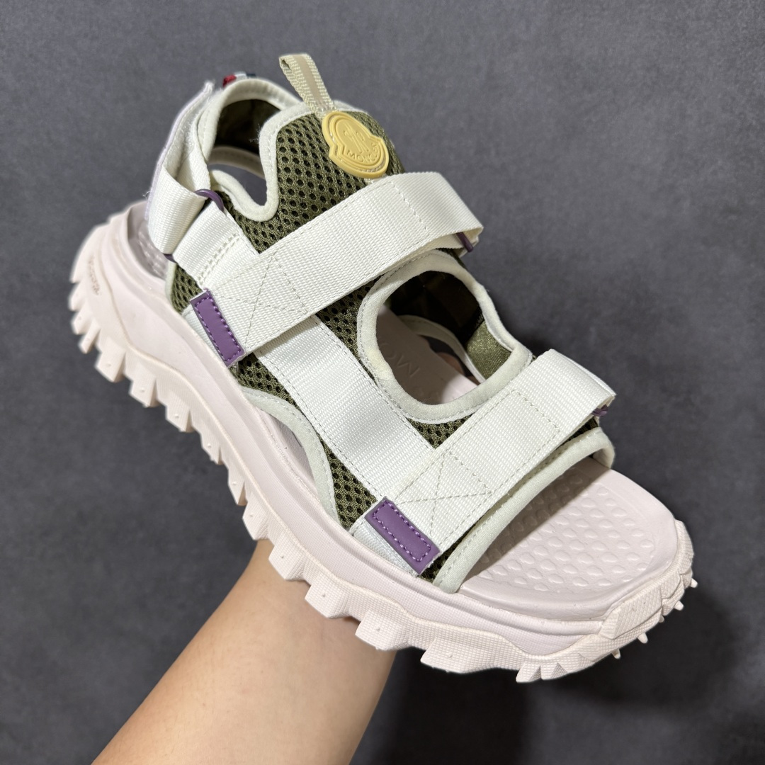Moncler TrailgriPVela 盟可睐/蒙口露趾户外凉鞋 耐磨舒适防滑 织物材质沙滩鞋尺码：