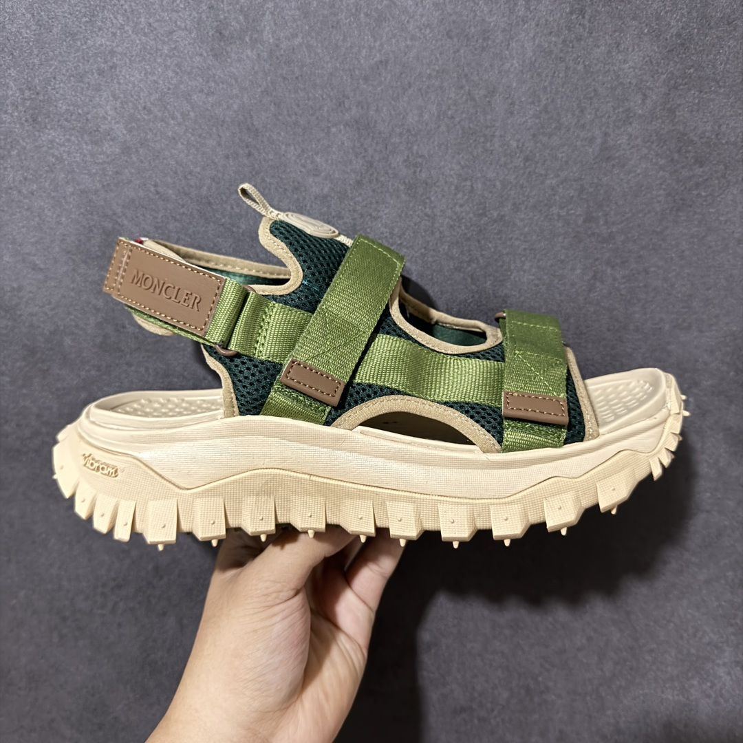 【公司级】Moncler Trailgrip Vela 盟可睐/蒙口露趾户外凉鞋 耐磨舒适防滑 织物材质沙滩鞋 尺码:36-45没半码-选品中心