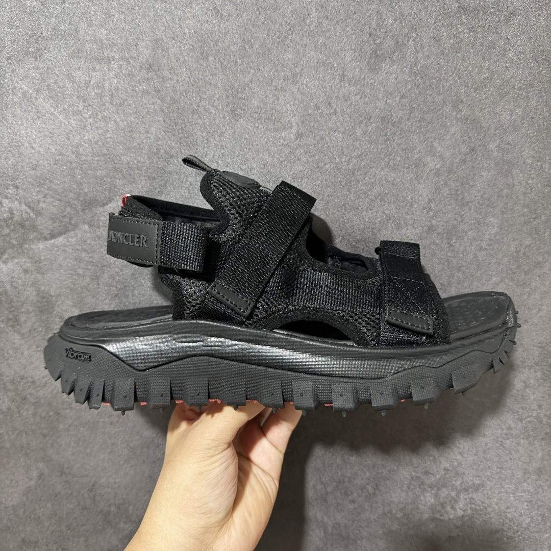 Moncler TrailgriPVela 盟可睐/蒙口露趾户外凉鞋 耐磨舒适防滑 织物材质沙滩鞋尺码：