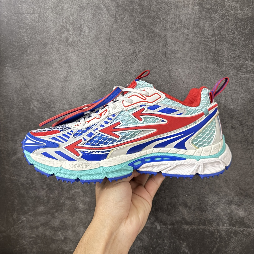 OFF-WHITE OW运动鞋 春夏走秀款球鞋 所有配件均通过定做出产正品裁片 原版比例大箭头定制网眼布