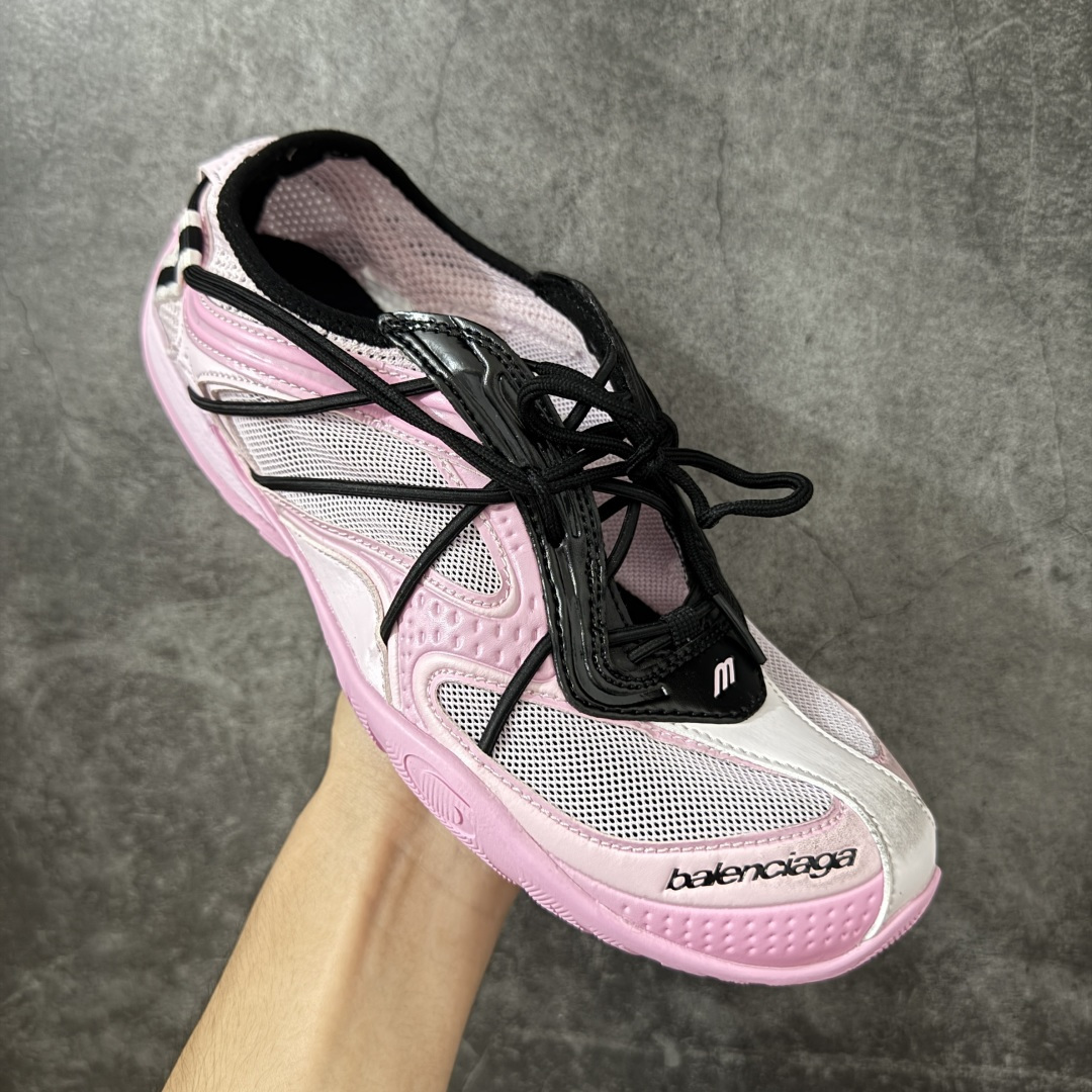 Balenciaga巴黎世家 Radar 圆头系带 做旧效果 低帮 生活休闲鞋巴黎世家25代轻薄款经典黑