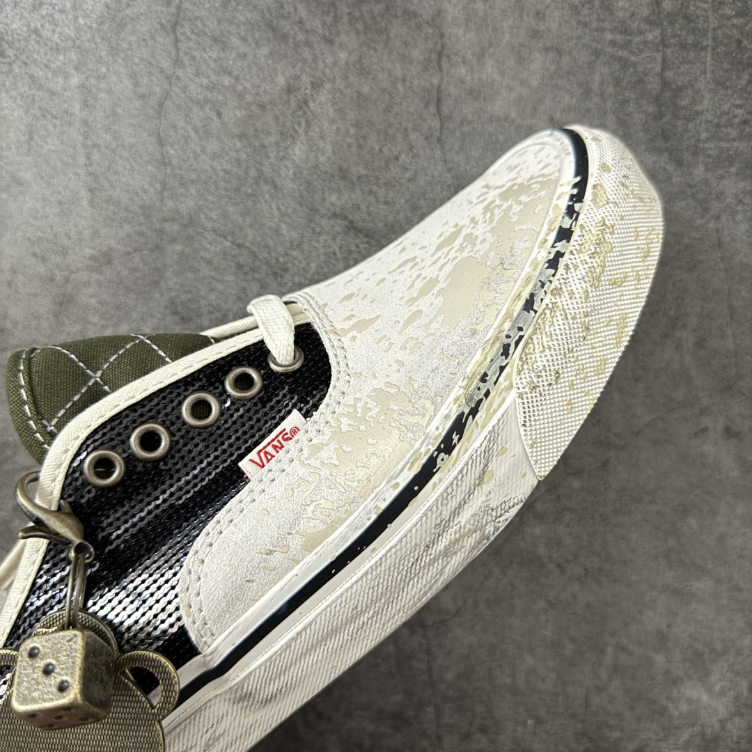 Vans Premium LX Authentic 44“Charms” 复古亮片做旧泼墨鞋身麂皮拼接渐