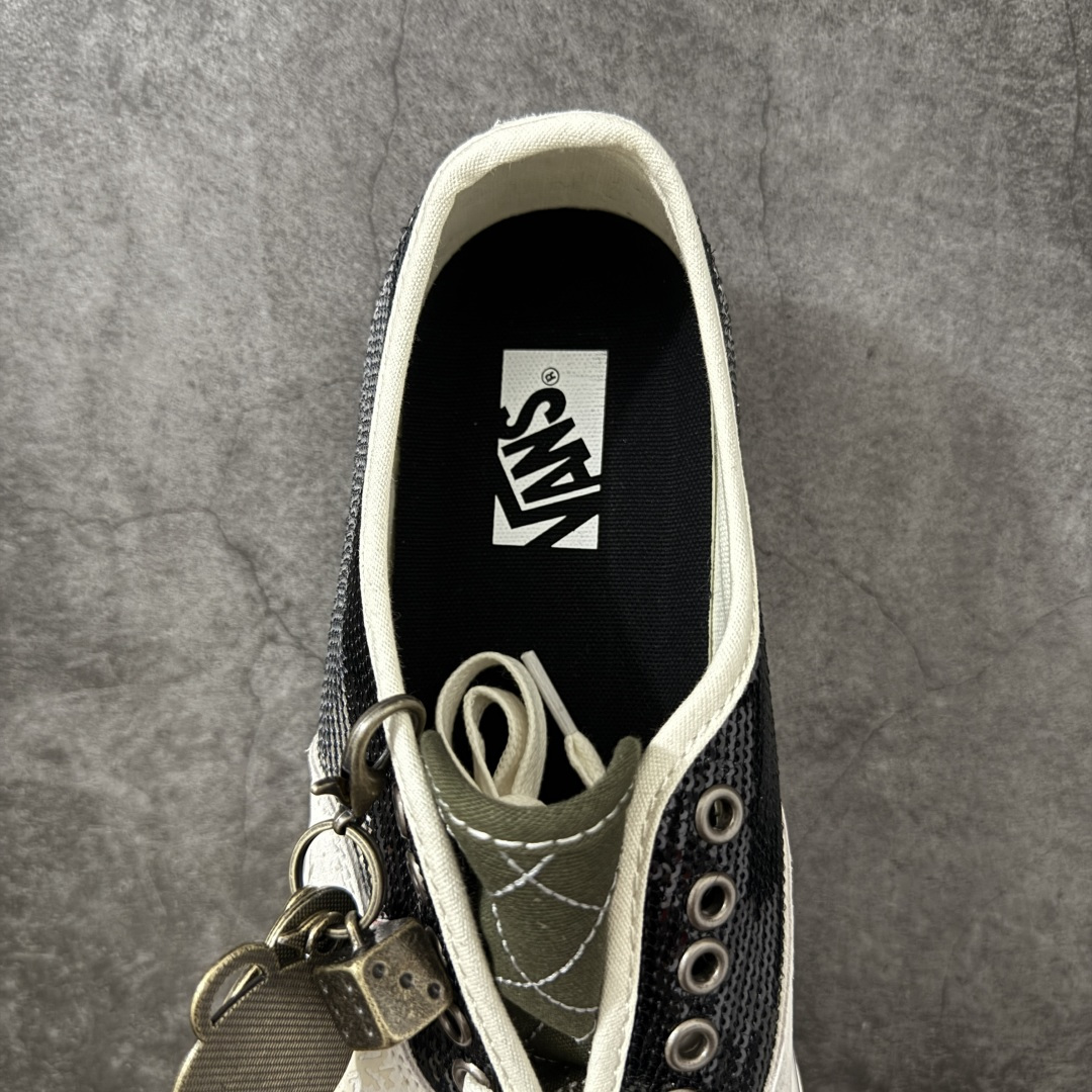 Vans Premium LX Authentic 44“Charms” 复古亮片做旧泼墨鞋身麂皮拼接渐