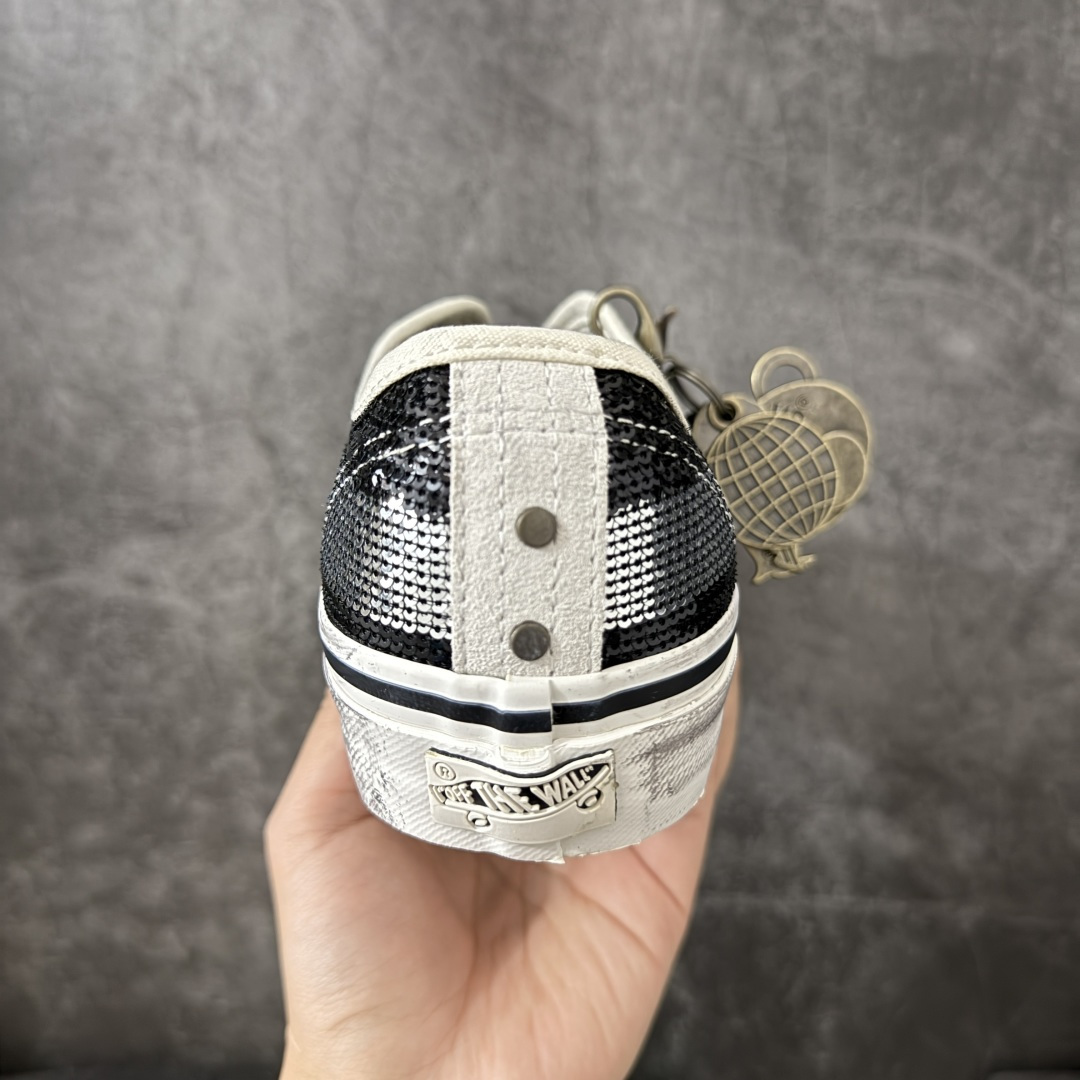 Vans Premium LX Authentic 44“Charms” 复古亮片做旧泼墨鞋身麂皮拼接渐