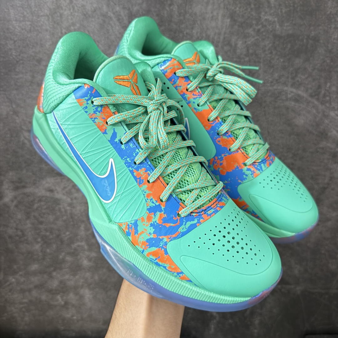 【S2纯原】NK Zoom Kobe ZK5 科比5代 薄荷绿 IX1200-300 Zoom Turbo气垫➕后掌EVA缓震 实战配置直接拉满 原楦纸板开发 鞋身流线型、后跟塑形 区分土肥圆 原档数据3D打印 鞋面细节匹配原版 全身鞋材卡料色独家定制 唯一正确喷漆SWOOSH NK专利Flyknit飞线科技，给予鞋身足够抗扭矩力 真实底模最大48.5 实战利器 专供海外市场 尺码：40 40.5 41 42 42.5 43 44 44.5 45 46 47.5 48.5 （脚宽、脚胖 建议买大半码）-选品中心