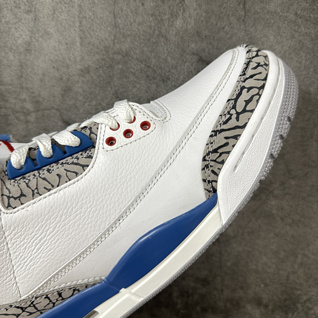 图片[6]-【LW版本】Air Jordan 3 OG Retro 2025版aj3真蓝 白蓝 出货 货号：IF4396-104 原厂皮料 原装细纹磨砂爆裂纹 原楦原纸板开发 确保原汁原味 原厂皮料质感色泽绝无偏差 完美中底拉帮 原厂中底钢印 原档案大底 如假白送 大底纹路 气垫通透度PU的回弹性均百分百还原 原厂电绣鞋舌飞人刺绣针数立体讲究精细欢迎对比正品原鞋 尺码：36-48.5男女鞋-选品中心