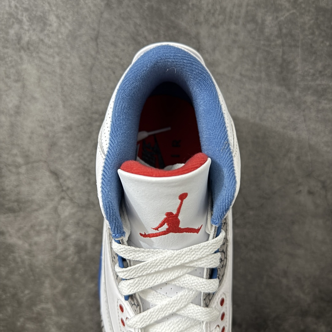 图片[8]-【LW版本】Air Jordan 3 OG Retro 2025版aj3真蓝 白蓝 出货 货号：IF4396-104 原厂皮料 原装细纹磨砂爆裂纹 原楦原纸板开发 确保原汁原味 原厂皮料质感色泽绝无偏差 完美中底拉帮 原厂中底钢印 原档案大底 如假白送 大底纹路 气垫通透度PU的回弹性均百分百还原 原厂电绣鞋舌飞人刺绣针数立体讲究精细欢迎对比正品原鞋 尺码：36-48.5男女鞋-选品中心