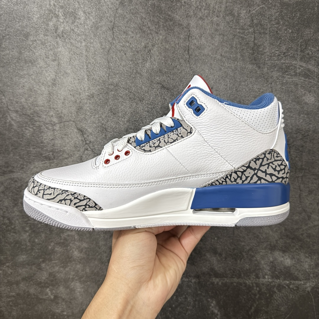 图片[2]-【LW版本】Air Jordan 3 OG Retro 2025版aj3真蓝 白蓝 出货 货号：IF4396-104 原厂皮料 原装细纹磨砂爆裂纹 原楦原纸板开发 确保原汁原味 原厂皮料质感色泽绝无偏差 完美中底拉帮 原厂中底钢印 原档案大底 如假白送 大底纹路 气垫通透度PU的回弹性均百分百还原 原厂电绣鞋舌飞人刺绣针数立体讲究精细欢迎对比正品原鞋 尺码：36-48.5男女鞋-选品中心