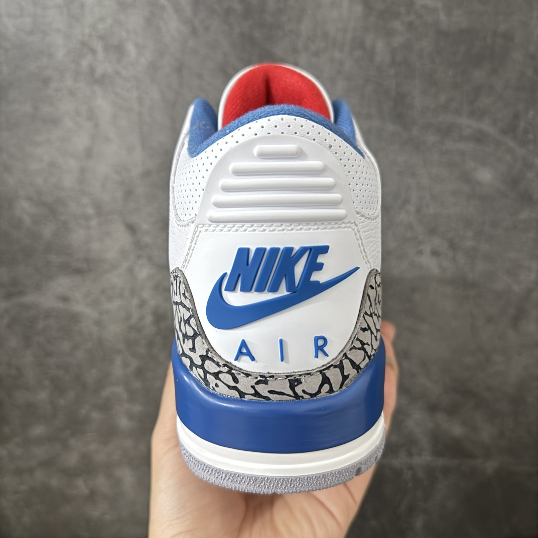 图片[4]-【LW版本】Air Jordan 3 OG Retro 2025版aj3真蓝 白蓝 出货 货号：IF4396-104 原厂皮料 原装细纹磨砂爆裂纹 原楦原纸板开发 确保原汁原味 原厂皮料质感色泽绝无偏差 完美中底拉帮 原厂中底钢印 原档案大底 如假白送 大底纹路 气垫通透度PU的回弹性均百分百还原 原厂电绣鞋舌飞人刺绣针数立体讲究精细欢迎对比正品原鞋 尺码：36-48.5男女鞋-选品中心