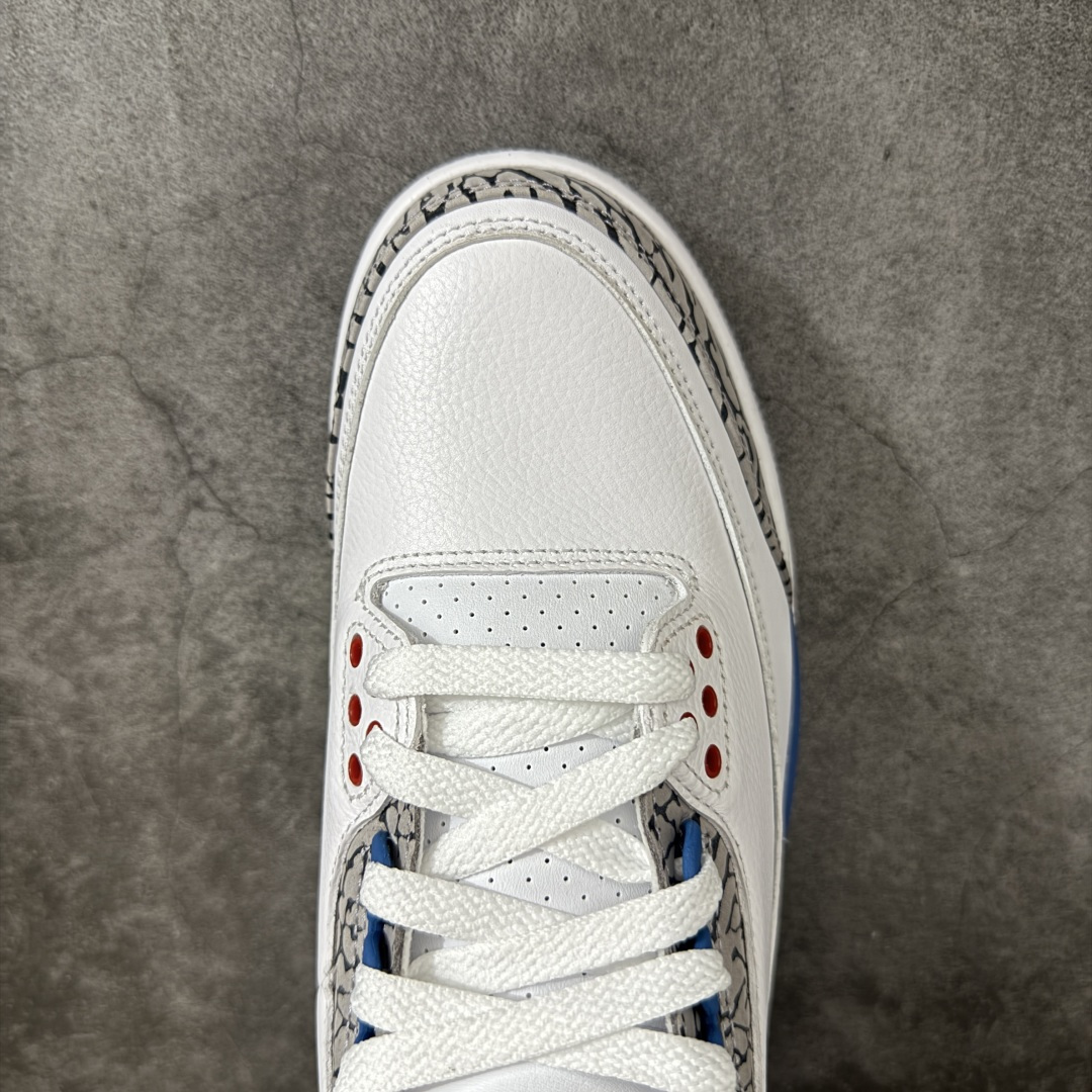 图片[5]-【LW版本】Air Jordan 3 OG Retro 2025版aj3真蓝 白蓝 出货 货号：IF4396-104 原厂皮料 原装细纹磨砂爆裂纹 原楦原纸板开发 确保原汁原味 原厂皮料质感色泽绝无偏差 完美中底拉帮 原厂中底钢印 原档案大底 如假白送 大底纹路 气垫通透度PU的回弹性均百分百还原 原厂电绣鞋舌飞人刺绣针数立体讲究精细欢迎对比正品原鞋 尺码：36-48.5男女鞋-选品中心