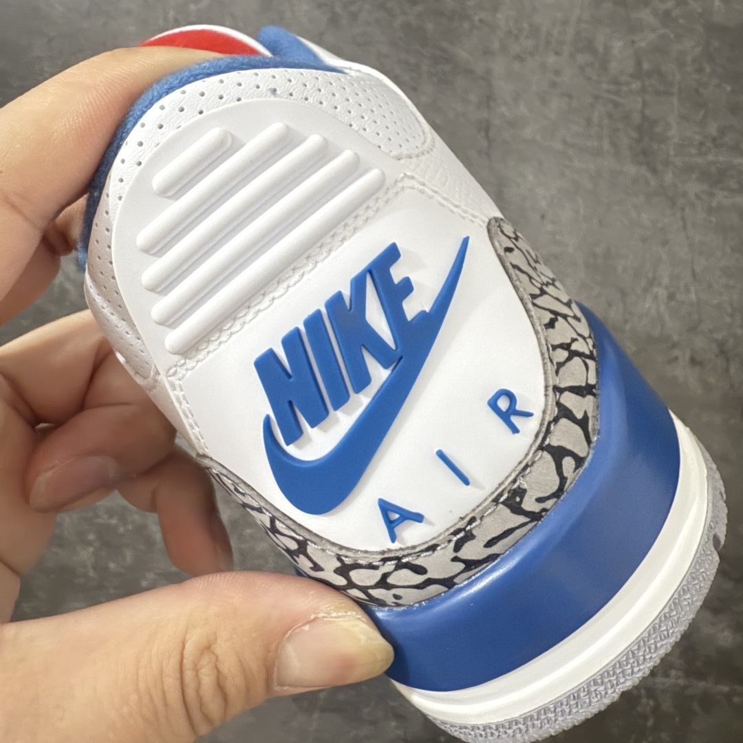 图片[2]-【LW版本】Air Jordan 3 OG Retro 2025版aj3真蓝 白蓝 出货 货号：IF4396-104 原厂皮料 原装细纹磨砂爆裂纹 原楦原纸板开发 确保原汁原味 原厂皮料质感色泽绝无偏差 完美中底拉帮 原厂中底钢印 原档案大底 如假白送 大底纹路 气垫通透度PU的回弹性均百分百还原 原厂电绣鞋舌飞人刺绣针数立体讲究精细欢迎对比正品原鞋 尺码：36-48.5男女鞋-选品中心