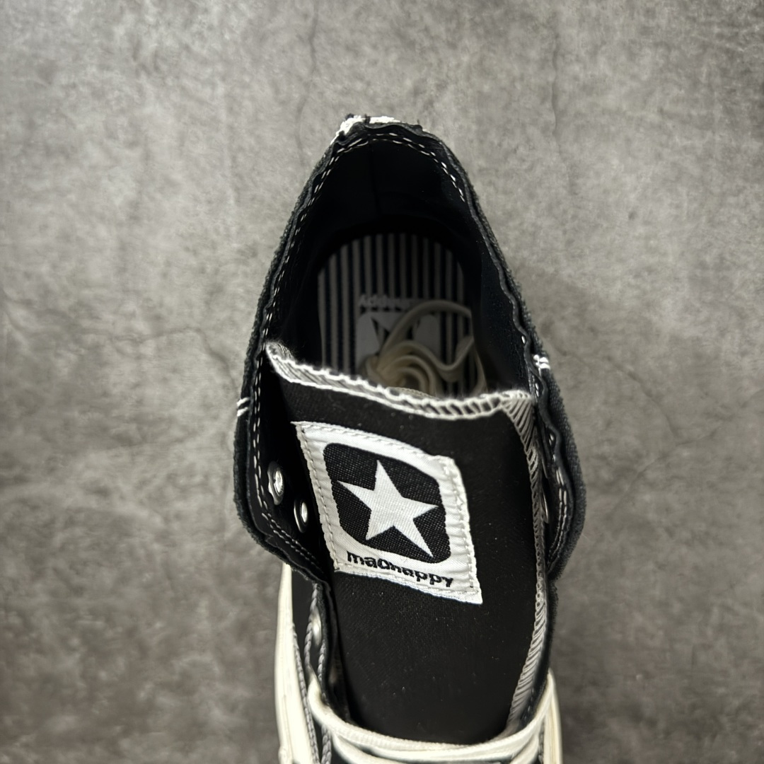 图片[8]-【公司级】Madhappy x Converse Chuck 70 联名 匡威官方 舒适贴合高帮男女同款帆布鞋 Converse 携手洛杉矶服饰品牌Madhappy，将其加州式乐观主义精神与经典设计相结合，推出三款独特配色 Chuck 70 限定联名鞋款。 鞋款采用水洗重磅帆布、做旧包边与翻毛皮后跟构成主要结构层次，并在鞋外侧加入 Madhappy 标志性的麂皮星形标识，鞋舌以编织标签强化品牌识别，内侧搭配毛毡圆标形成对照关系。黑、白与蓝灰三款中性配色覆盖多场景穿着需求，在复古形态上延展更多材料感受。 货号：A19147C 黑色 货号：A19149C 白色 货号：A19148C 灰蓝 尺码：35 36 36.5 37 37.5 38 39 39.5 40 41 41.5 42 42.5 43 44-选品中心