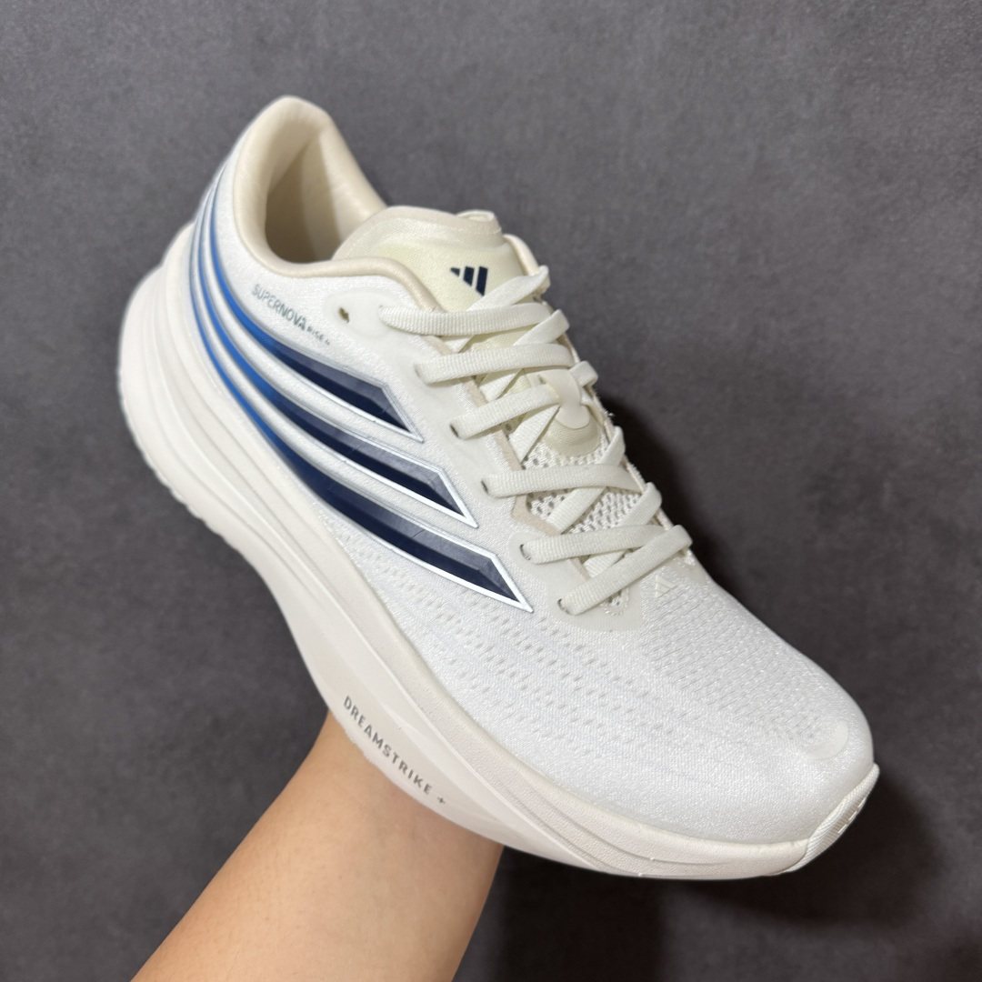 图片[3]-【公司级】ADIDAS SUPERNOVA RISE 4M 防滑耐磨舒适跑步鞋 采用Dreamstrike+中底，力求为触地添舒适。搭配实穿Adiwear外底，助你扎实踩地、从容迈步。• 常规版型• 系带设计• 三明治网眼鞋面• Support Rods系统• Dreamstrike+中底• Adiwear外底。 货号：LB0183 尺码：40-45-选品中心