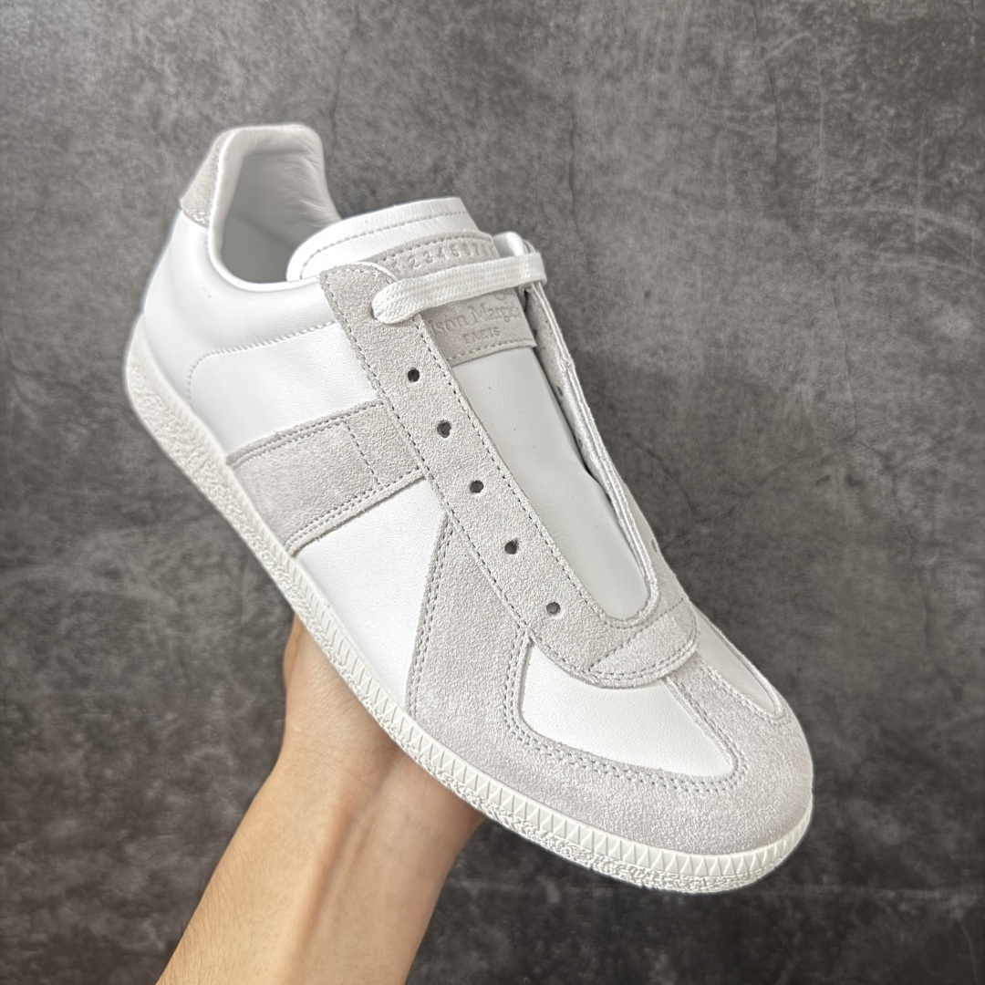 图片[3]-【渠道版】Maison Margiela MM6梅森马吉拉 Calfskin Replica 复古 德训 时尚板鞋 男女款 白色 网红单品 高端外贸 平台零售专供批次 全头层软牛皮鞋面 头层羊皮内里 乳胶鞋垫 中底钢印 原版织唛 尺码：36-47.5含半码-选品中心