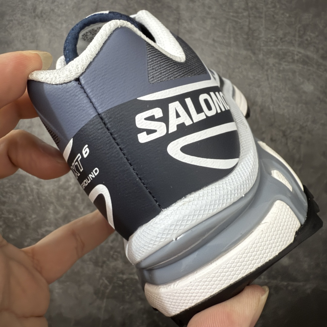 图片[2]-【OG高端礼盒版】SALOMON萨洛蒙 XT-6 舒适百搭 户外越野耐磨包裹性支撑 男女同款低帮跑步鞋 478640 全新品质 巅峰之作 所有配色均购物原版拆解1：1开发 原材料打造 非市场公版便宜货 私模大底 清洁度比市场所有版本都高 全套原纸板楦头开发 原厂网布配套 确保原汁原味 完美呈现版型 原档数据独家私模五层组合大底 原装Ortholite轻量化鞋垫 中底布带钢印编号 原厂TPU锁扣 进口港宝加持 后跟自然饱满 还原公司包裹性 鞋面采用SENSIFT贴合技术 全方位贴合包裹脚型 鞋跟部鞋底牵引设计 提供强大的抓地性能 更适应野外崎岖不平的道路 其3D ADVANCED CHASSIS底盘 材料轻量大化 钉齿设计更具稳定性 防护性 鞋底易磨损区运用CONTAGRIP高耐磨材料 应对城市硬质路面长距离跑考验 尺码：36 36.5 37.5 38 38.5 39 40 40.5 41 42 42.5 43 44 45 46-选品中心