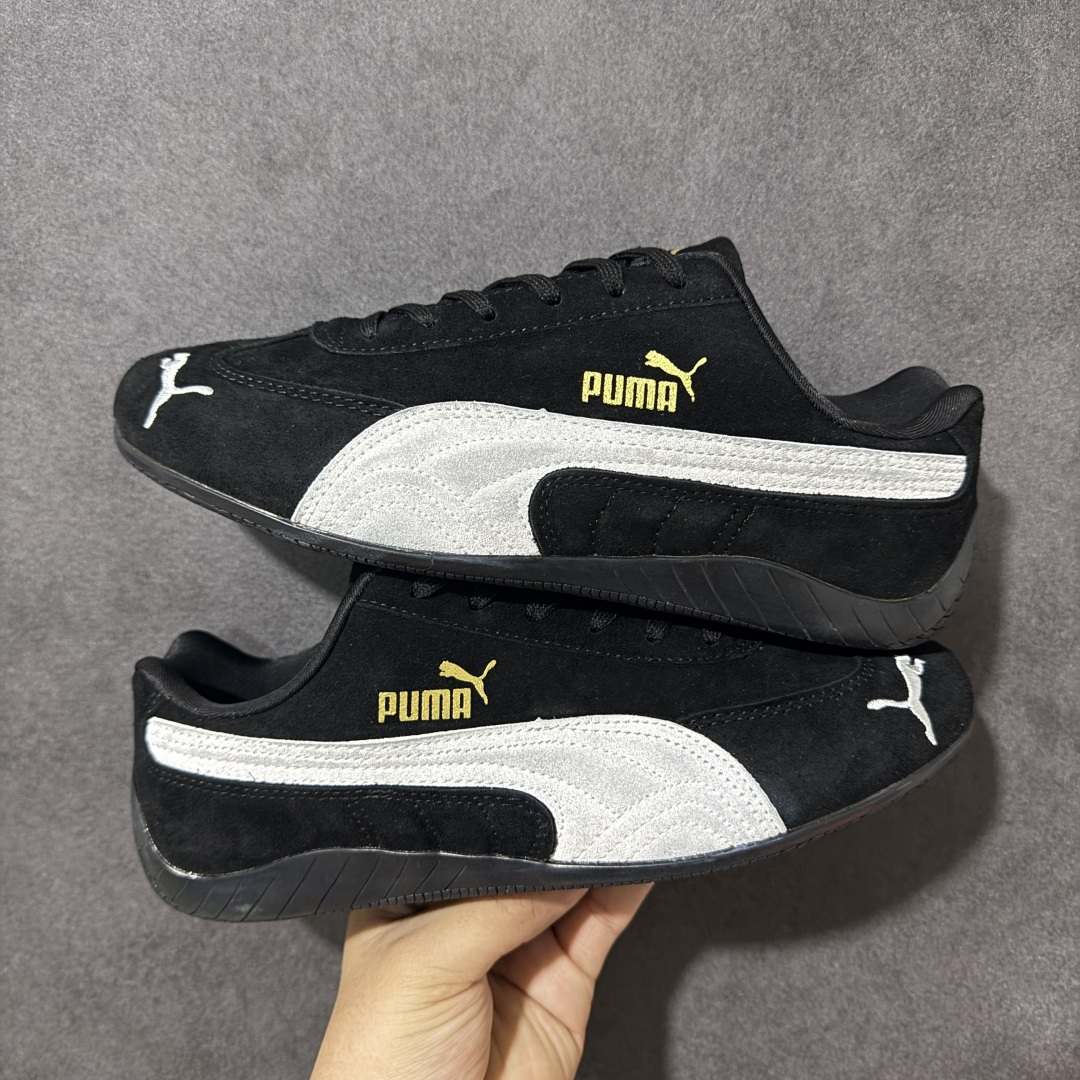 【公司级】Puma Speedcat OG Sparco 彪马罗马阿莫尔系列 复古运动休闲赛车跑鞋 全球知名运动品牌PUMA宝马赛车系列 融合了宝马车队的标志性配色 以趣味十足又前卫复古的设计引领潮流 将赛道精神融入街头时尚 开启前卫竞速之旅 主打前卫复古风 Roma鞋款的鞋侧以复古的流线造型 缀以宝马经典Logo 巧妙吸睛 而Speedcat鞋款以亮眼三色条纹元素缀以舒适鞋面 赋予了独特的个性美学 演绎赛车的无尽能量 货号：398846-01 尺码：36-45-选品中心