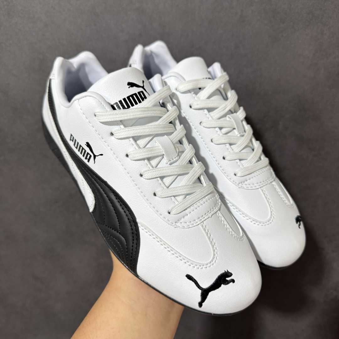 图片[3]-【公司级】Puma Speedcat OG Sparco 彪马罗马阿莫尔系列 复古运动休闲赛车跑鞋 全球知名运动品牌PUMA宝马赛车系列 融合了宝马车队的标志性配色 以趣味十足又前卫复古的设计引领潮流 将赛道精神融入街头时尚 开启前卫竞速之旅 主打前卫复古风 Roma鞋款的鞋侧以复古的流线造型 缀以宝马经典Logo 巧妙吸睛 而Speedcat鞋款以亮眼三色条纹元素缀以舒适鞋面 赋予了独特的个性美学 演绎赛车的无尽能量 货号：398846-01 尺码：36-45-选品中心