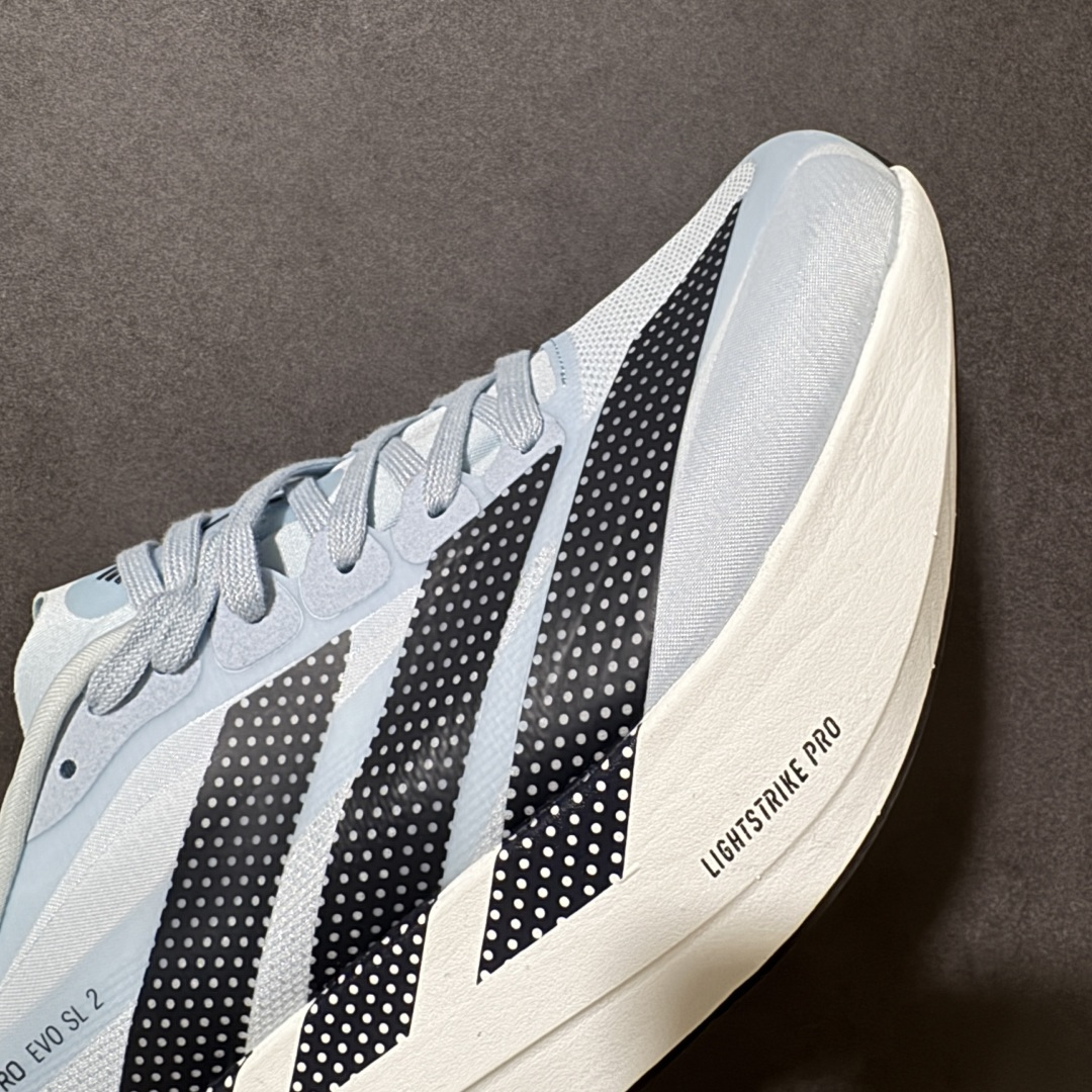 图片[8]-【公司级】AD ADIZERO EVO SL 2 阿迪超轻透气缓震跑鞋 以令人难以置信的138克重量，刷新了跑鞋轻量化的记录，阿迪在材料科学和工艺技术上的深厚积累。 全新鞋款采用Lightweight Upper材料，让穿着者几乎能够体验到一种\”裸足\”的感觉 货号：SL2606 尺码：36-45-选品中心