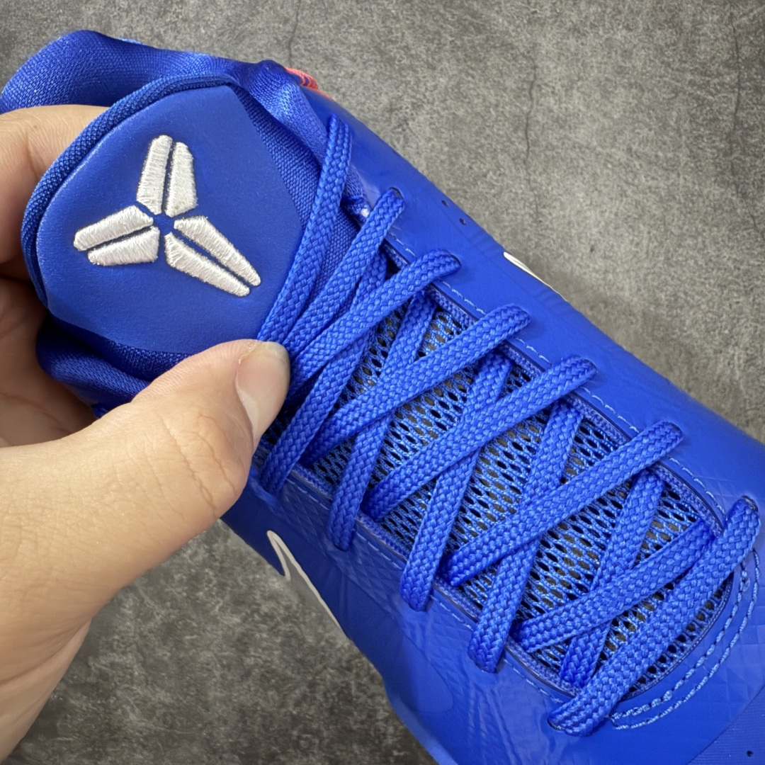图片[6]-顶级纯原【GX绿x版本】NK Zoom Kobe V 科比5代复刻实战运动低帮文化篮球鞋 道奇蓝 IO6256-400 完美复刻公司 实战配置直接拉满 原楦纸板开发 鞋身流线型、后跟塑形 区分土肥圆 原厂针织鞋面一针一线匹配原版 全身鞋材卡料色独家定制 唯一万针立体刺绣SWOOSH 真实底模最大50.5 实战利器 专供海外市场 独立原厂模具 首批不拼图大几率过验 亲测已过 支持各种高强度实战 无需担心 补货周期极长 脚宽建议买大半码 科比系列前掌偏窄 支持七天无理由退换 尺码： 40 40.5 41 42 42.5 43 44 44.5 45 46 47.5 48.5 49 50.5-选品中心