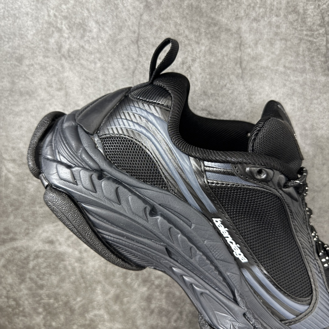 图片[7]-【公司级H版】Balenciaga巴黎世家24代 Triple S .2 黑色 低帮 老爹鞋 市场老牌大厂出品 品质价格无需多言 原鞋原材料打造 一比一细节还原 此款相对之前款式轻质很多 超厚鞋底增高4-5cm 高街风格 货号：865849WTR2G1800 尺码：36-46-选品中心