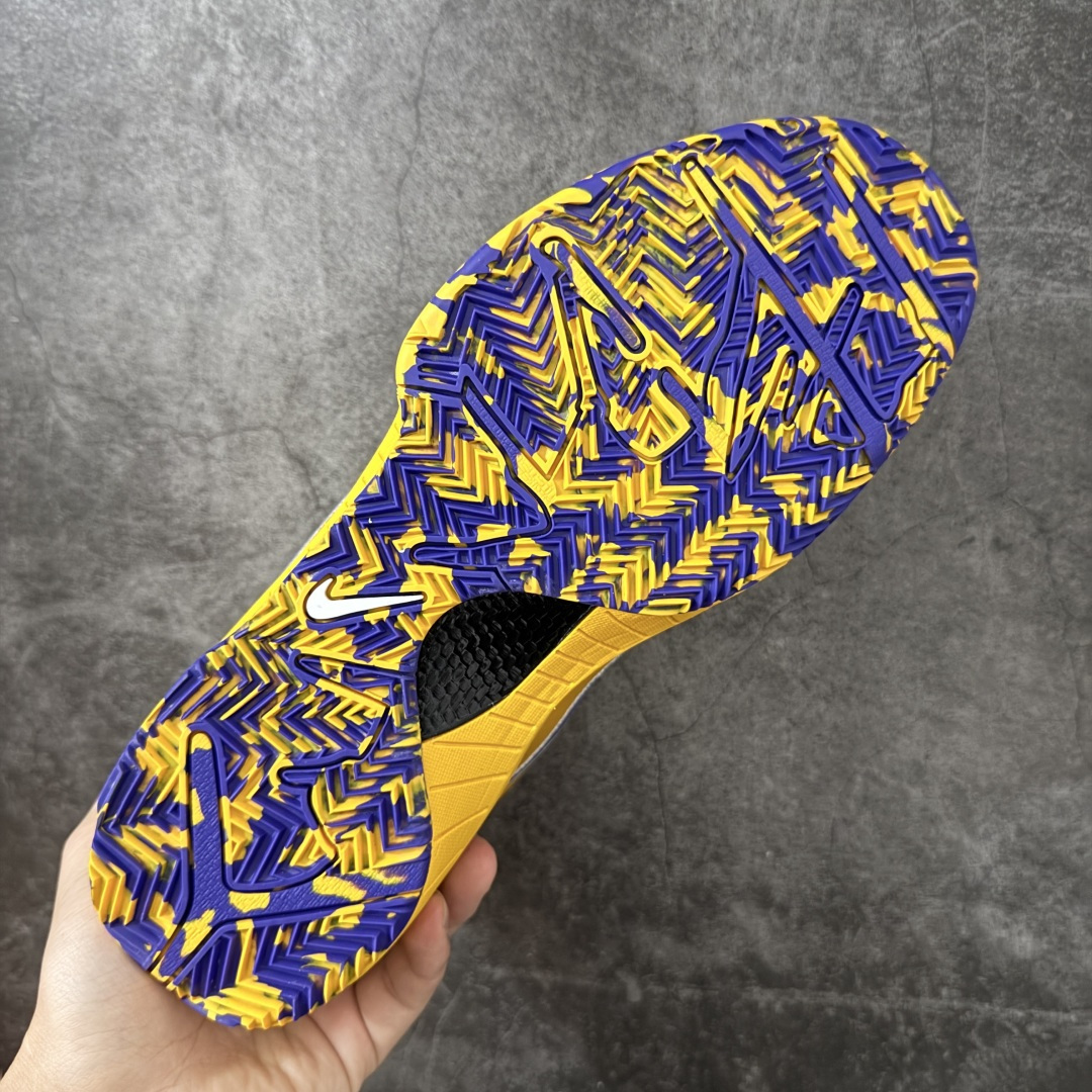 图片[9]-【S2版本】科比4代黄蓝 湖人 Nike Zoom Kobe 4 Protro「Draft Day」Pack盲盒确认款 篮球鞋 货号：IV6585-900 Zoom Turbo气垫➕后掌EVA缓震 实战配置直接拉满 原楦纸板开发 鞋身流线型、后跟塑形 区分土肥圆 原档数据3D打印 鞋面细节匹配原版 全身鞋材卡料色独家定制 唯一正确喷漆SWOOSH NK专利Flyknit飞线科技，给予鞋身足够抗扭矩力 真实底模最大48.5 实战利器 专供海外市场 尺码：40 40.5 41 42 42.5 43 44 44.5 45 46 47.5 48.5 （脚宽、脚胖 建议买大半码）-选品中心
