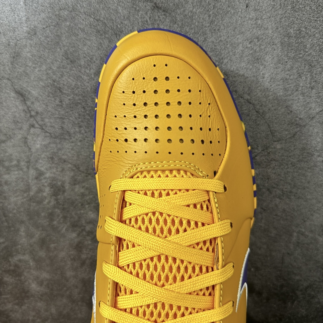 图片[5]-【S2版本】科比4代黄蓝 湖人 Nike Zoom Kobe 4 Protro「Draft Day」Pack盲盒确认款 篮球鞋 货号：IV6585-900 Zoom Turbo气垫➕后掌EVA缓震 实战配置直接拉满 原楦纸板开发 鞋身流线型、后跟塑形 区分土肥圆 原档数据3D打印 鞋面细节匹配原版 全身鞋材卡料色独家定制 唯一正确喷漆SWOOSH NK专利Flyknit飞线科技，给予鞋身足够抗扭矩力 真实底模最大48.5 实战利器 专供海外市场 尺码：40 40.5 41 42 42.5 43 44 44.5 45 46 47.5 48.5 （脚宽、脚胖 建议买大半码）-选品中心