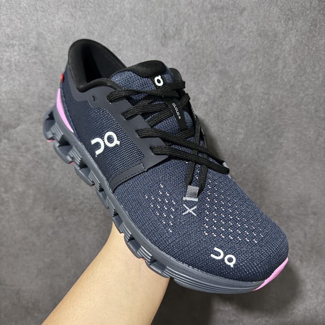 图片[3]-【公司级】On昂跑 Cloud X 4 系列低帮轻量舒适多功能休闲运动鞋 采用工程飞织网布组合再生聚酯纤维鞋面材质搭载独家隐藏速度中板 镂空CloudTec科技 泡棉缓震中底 黑科技跑出圈的时尚运动新宠 货号：3MF30074741 尺码：36.5 37.5 38 38.5 39 40 40.5 41 42 42.5 43 44 45-选品中心