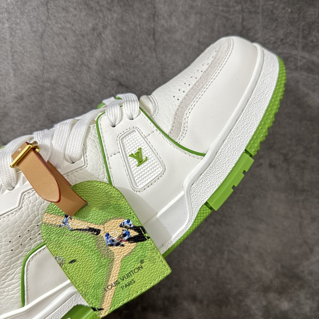 图片[6]-【YS纯原】海淘代购品质 Louis Vuitton LV Trainer 低帮休闲板鞋 ✦ 海淘代购同渠道，高端零售外贸充正专供 ✦ 原版购入开发，ZP级全套包装 ✦ 完美楦型，颜色卡位准确 ✦ 大底TPU质感媲美原版，细节同步一致 ✦ 区分市面通货，零瑕疵标准 尺码： 39 40 41 42 43 44 45-选品中心